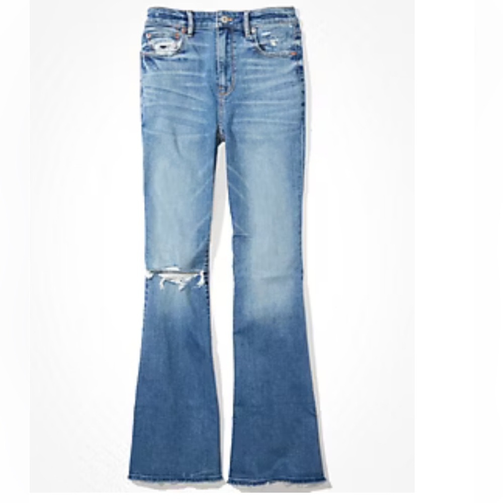 NWT AMERICAN EAGLE super hi-rise flare jeans